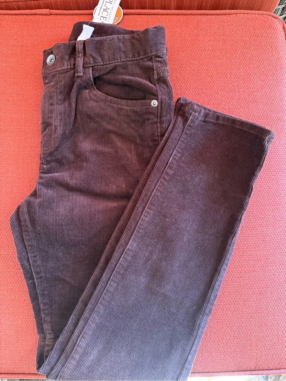 Children’s Place Boys Corduroy Pants - Brown stretch fabric size 12 -NEW